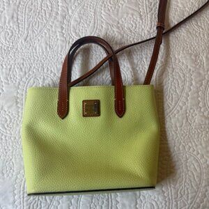 Dooney & Bourke Mint / Lime Green Waverly Crossbody Handbag w/ Detachable Strap